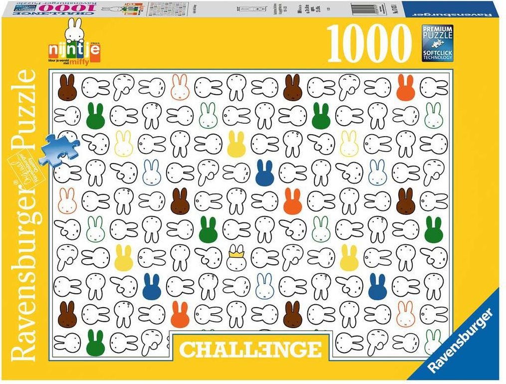 Challenge - Miffy Ravensburger 1000 darabos kirakó puzzle (RA - 17475) - puzzlegarden