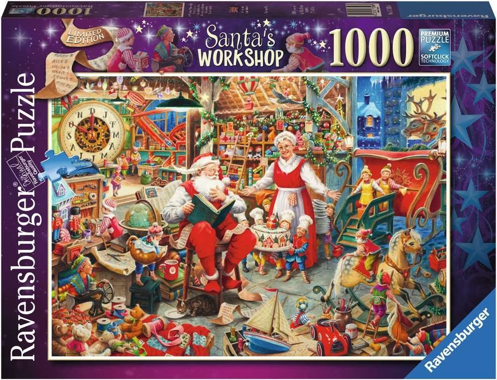 Chrismas Edition 2022 - A Mikulás Műhelye Ravensburger 1000 darabos kirakó puzzle (RA - 17300) - puzzlegarden