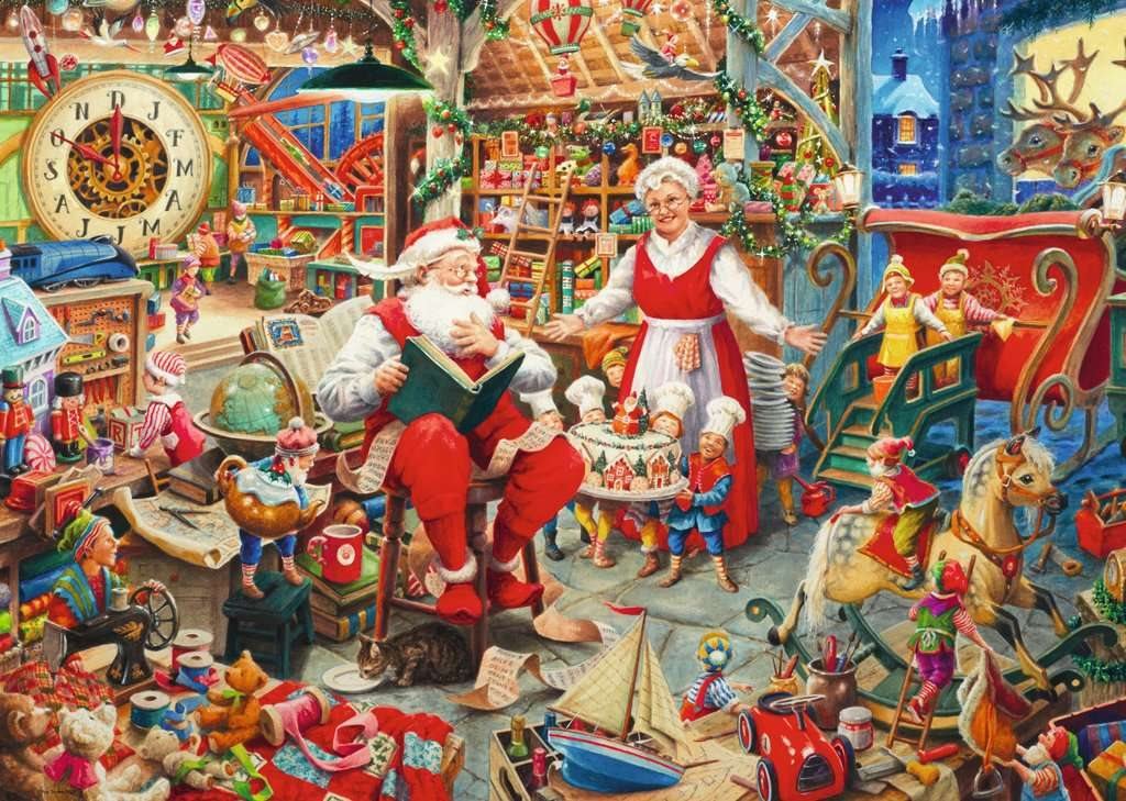 Chrismas Edition 2022 - A Mikulás Műhelye Ravensburger 1000 darabos kirakó puzzle (RA - 17300) - puzzlegarden