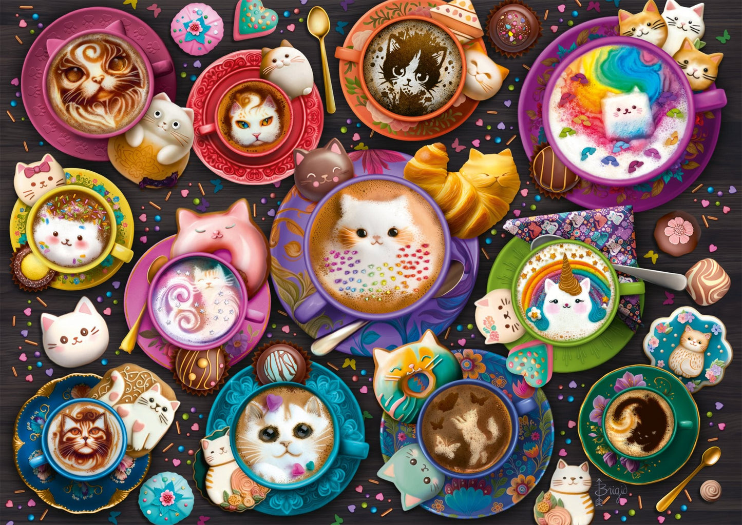 Cicás Latte - művészet Schmidt Spiele 500 darabos kirakó puzzle (SCH - 59707) - puzzlegarden