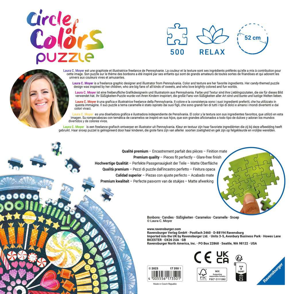 Circle Of Colors - Cukorkák Ravensburger 500 darabos kirakó puzzle (RA - 17350) - puzzlegarden