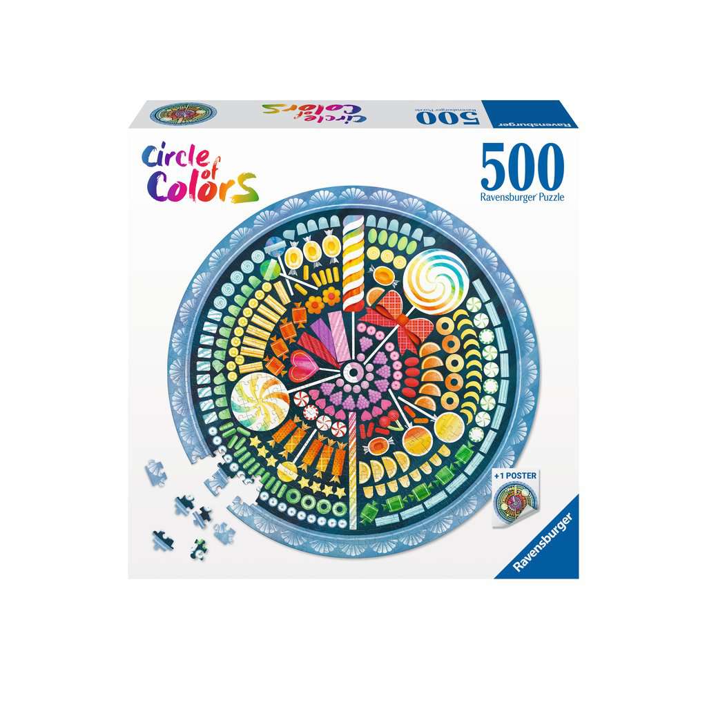 Circle Of Colors - Cukorkák Ravensburger 500 darabos kirakó puzzle (RA - 17350) - puzzlegarden