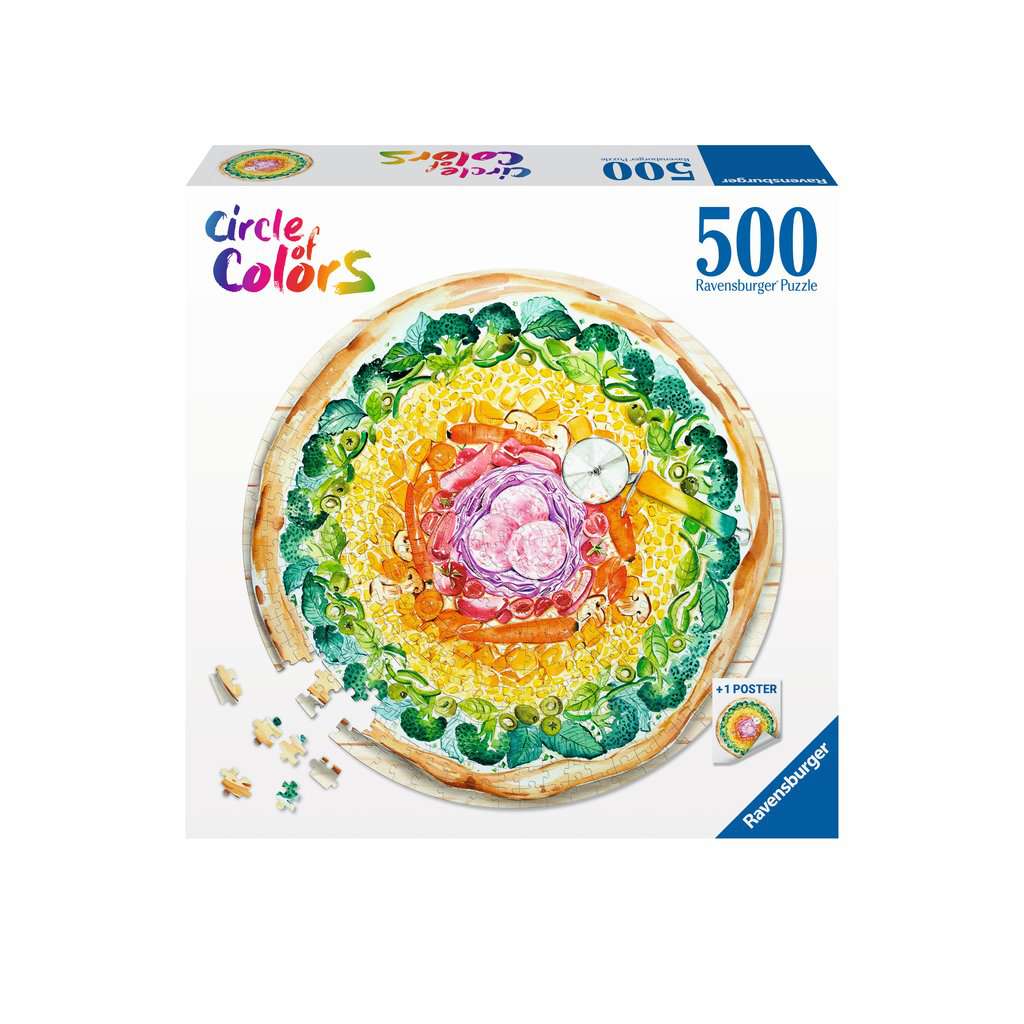 Circle Of Colors - Pizza Ravensburger 500 darabos kirakó puzzle (RA - 17347) - puzzlegarden