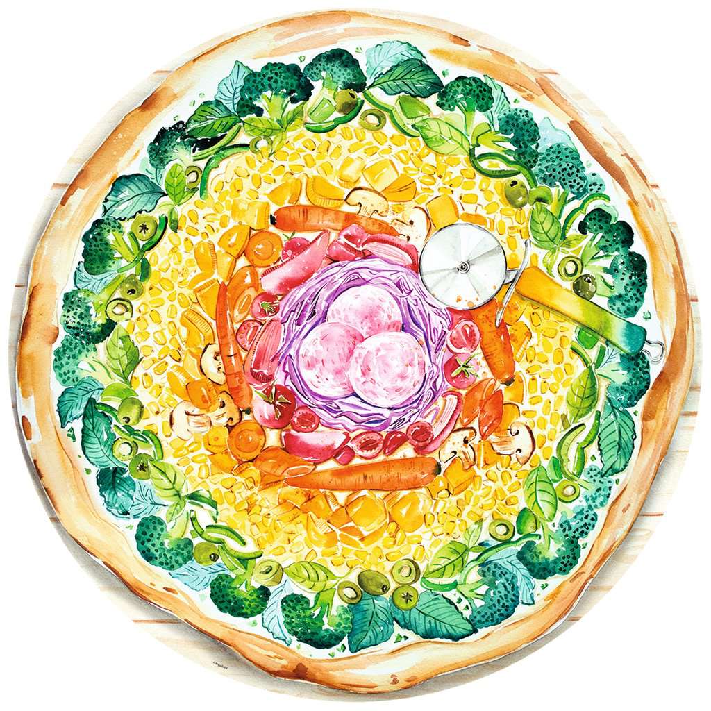 Circle Of Colors - Pizza Ravensburger 500 darabos kirakó puzzle (RA - 17347) - puzzlegarden