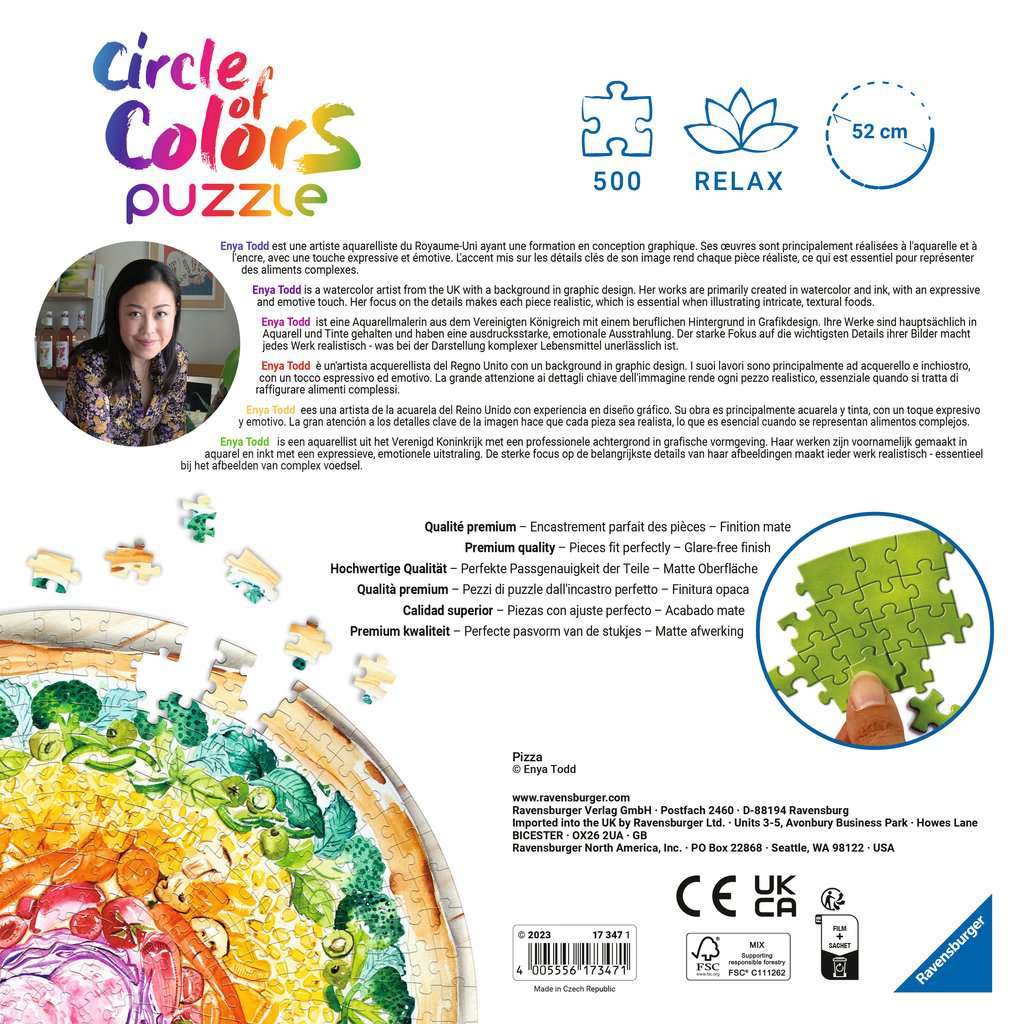 Circle Of Colors - Pizza Ravensburger 500 darabos kirakó puzzle (RA - 17347) - puzzlegarden