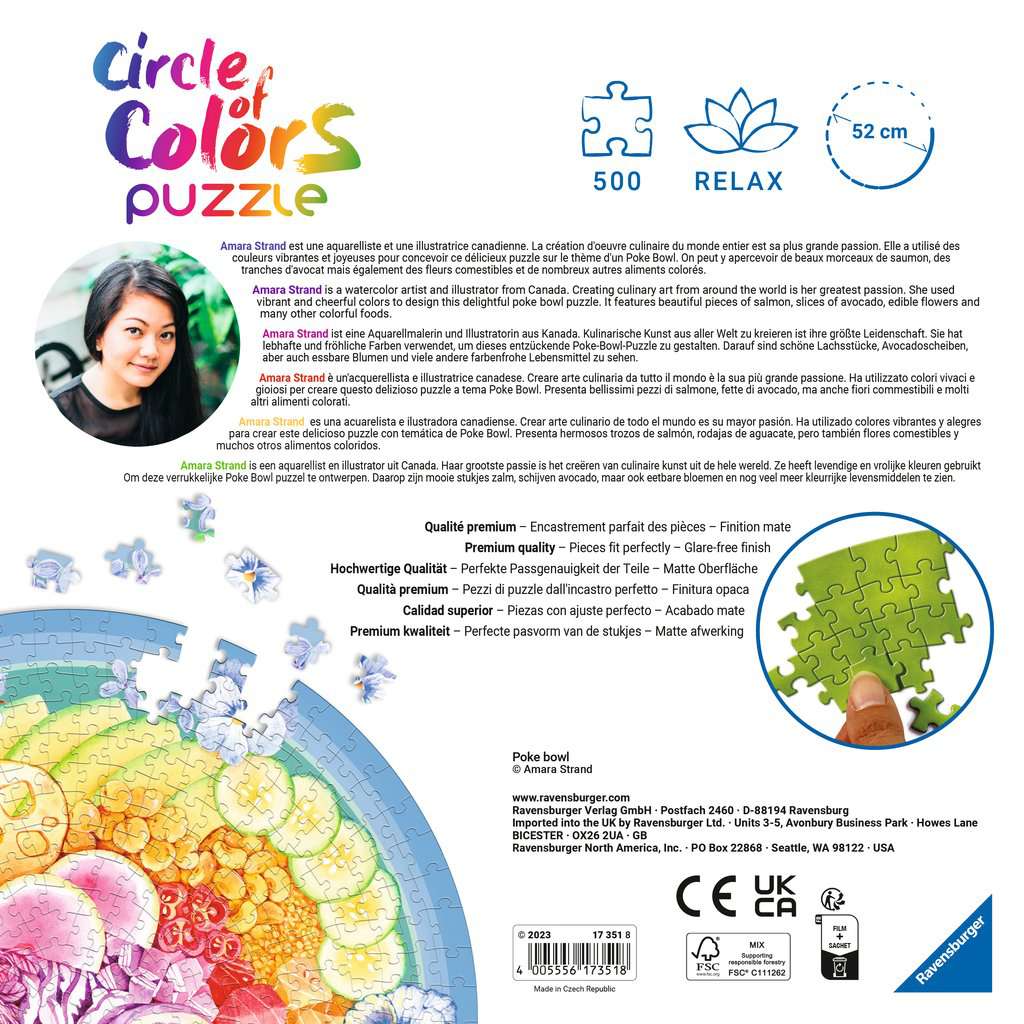 Circle Of Colors - Poke tál Ravensburger 500 darabos kirakó puzzle (RA - 17351) - puzzlegarden