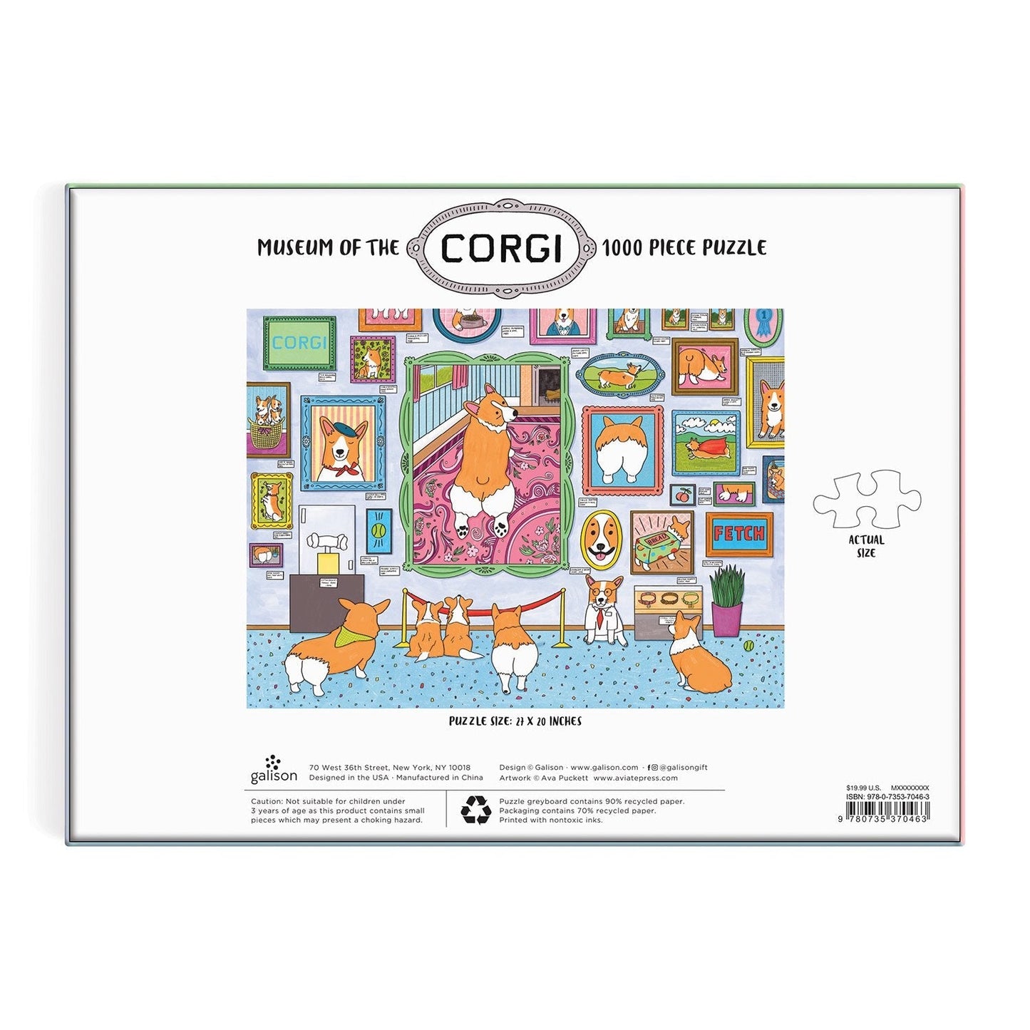 Corgi múzeum Galison 1000 darabos kirakó puzzle (GA - 9780735370463) - puzzlegarden