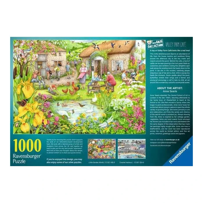 Cosy Cafe Collection No. 3 - Vidéki Kávézó Ravensburger 1000 darabos kirakó puzzle (RA - 12001454) - puzzlegarden
