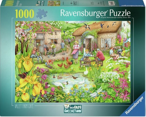 Cosy Cafe Collection No. 3 - Vidéki Kávézó Ravensburger 1000 darabos kirakó puzzle (RA - 12001454) - puzzlegarden