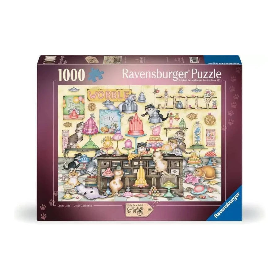 Crazy Cats - Zselémánia Ravensburger 1000 darabos kirakó puzzle (RA - 12001574) - puzzlegarden