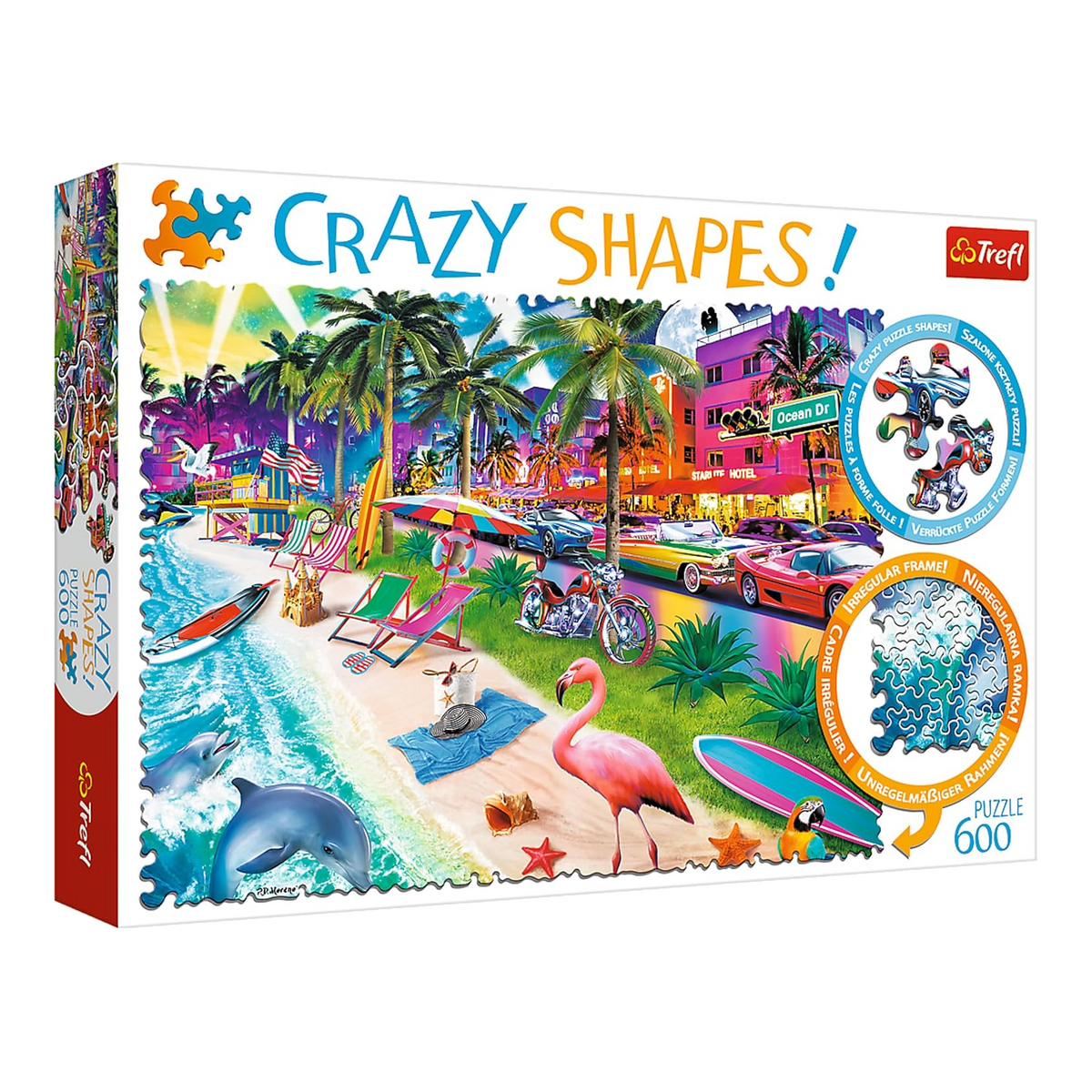 Crazy Shapes - Miami Beach Trefl 600 darabos kirakó puzzle (TR-11132) - puzzlegarden