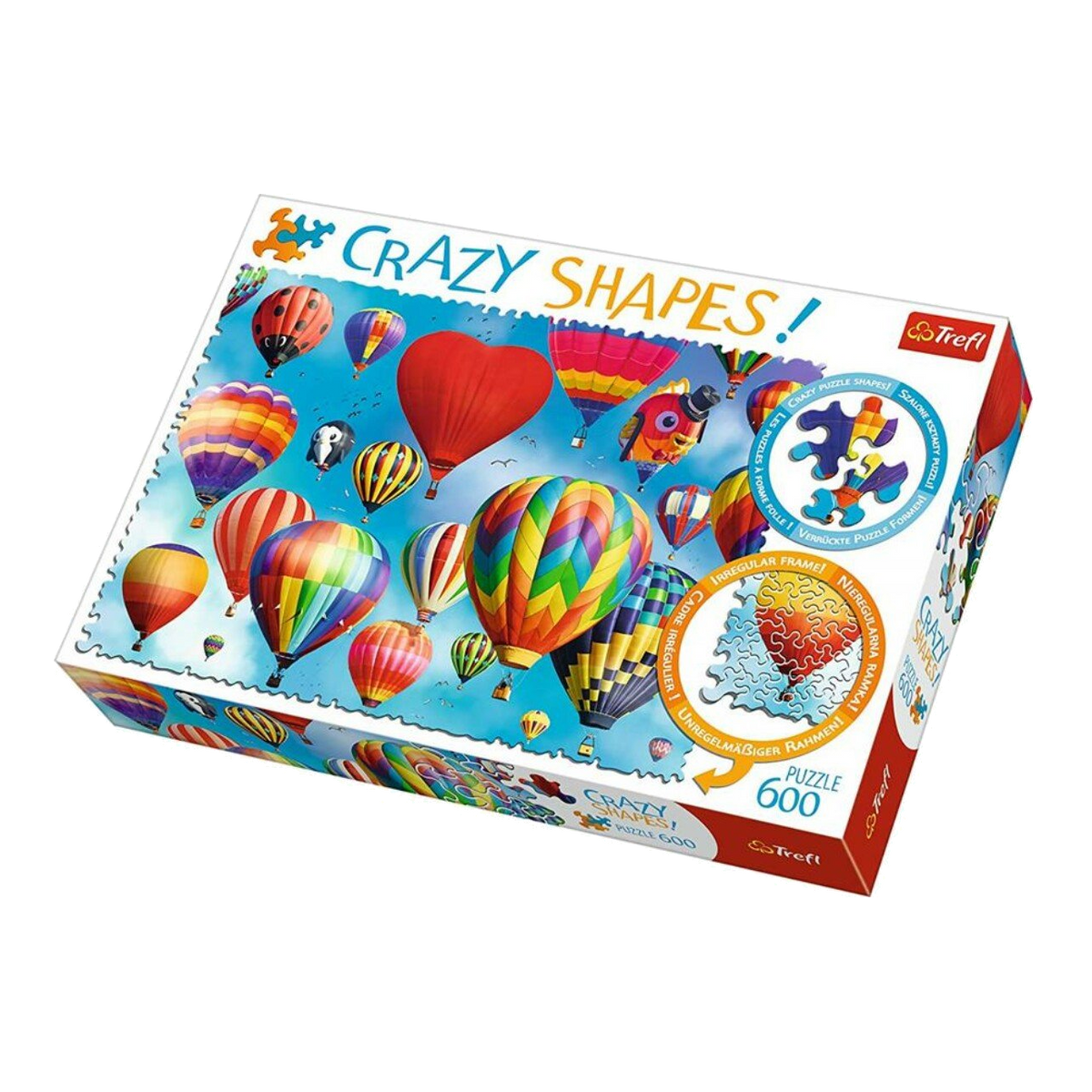 Crazy Shapes - Színes hőlégballonok Trefl 600 darabos kirakó puzzle (TR-11112) - puzzlegarden
