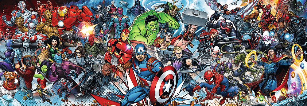 Csatlakozz a Marvel Világhoz - panoráma Trefl 1000 darabos kirakó puzzle (TR - 29047) - puzzlegarden