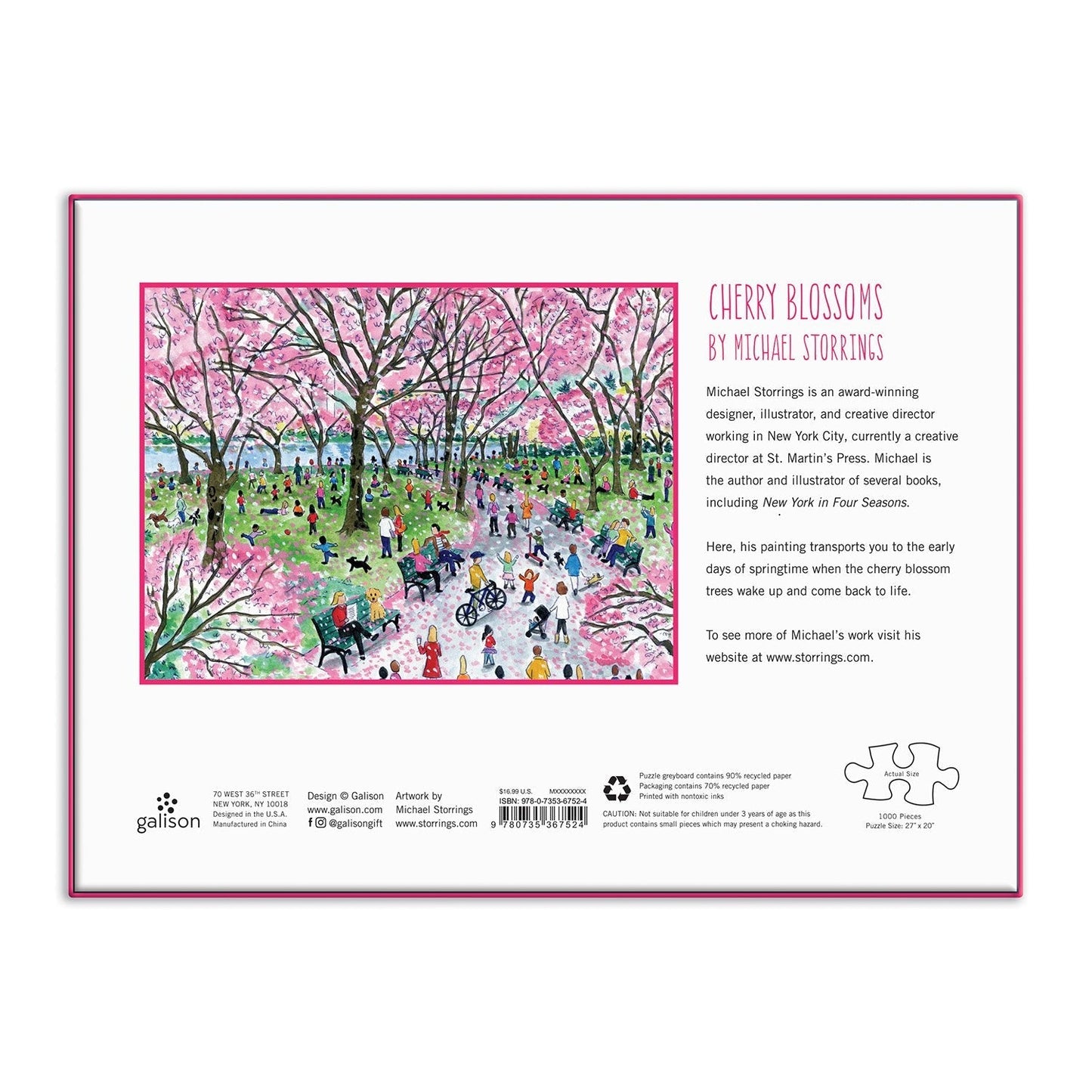 Cseresznyevirágok Galison 1000 darabos kirakó puzzle (GA - 9780735367524) - puzzlegarden