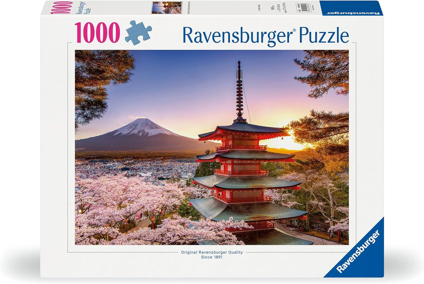 Cseresznyevirágzás a Fuji - hegy előtt Ravensburger 1000 darabos kirakó puzzle (RA - 12000582) - puzzlegarden