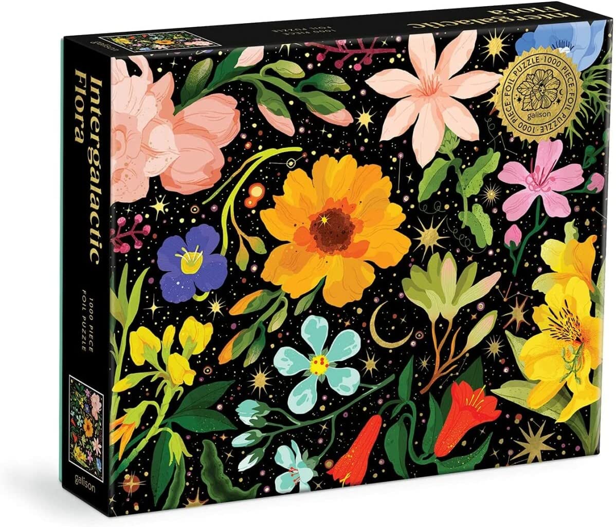 Csillagközi Flóra - aranyfóliás Galison 1000 darabos kirakó puzzle (GA - M070621A) - puzzlegarden