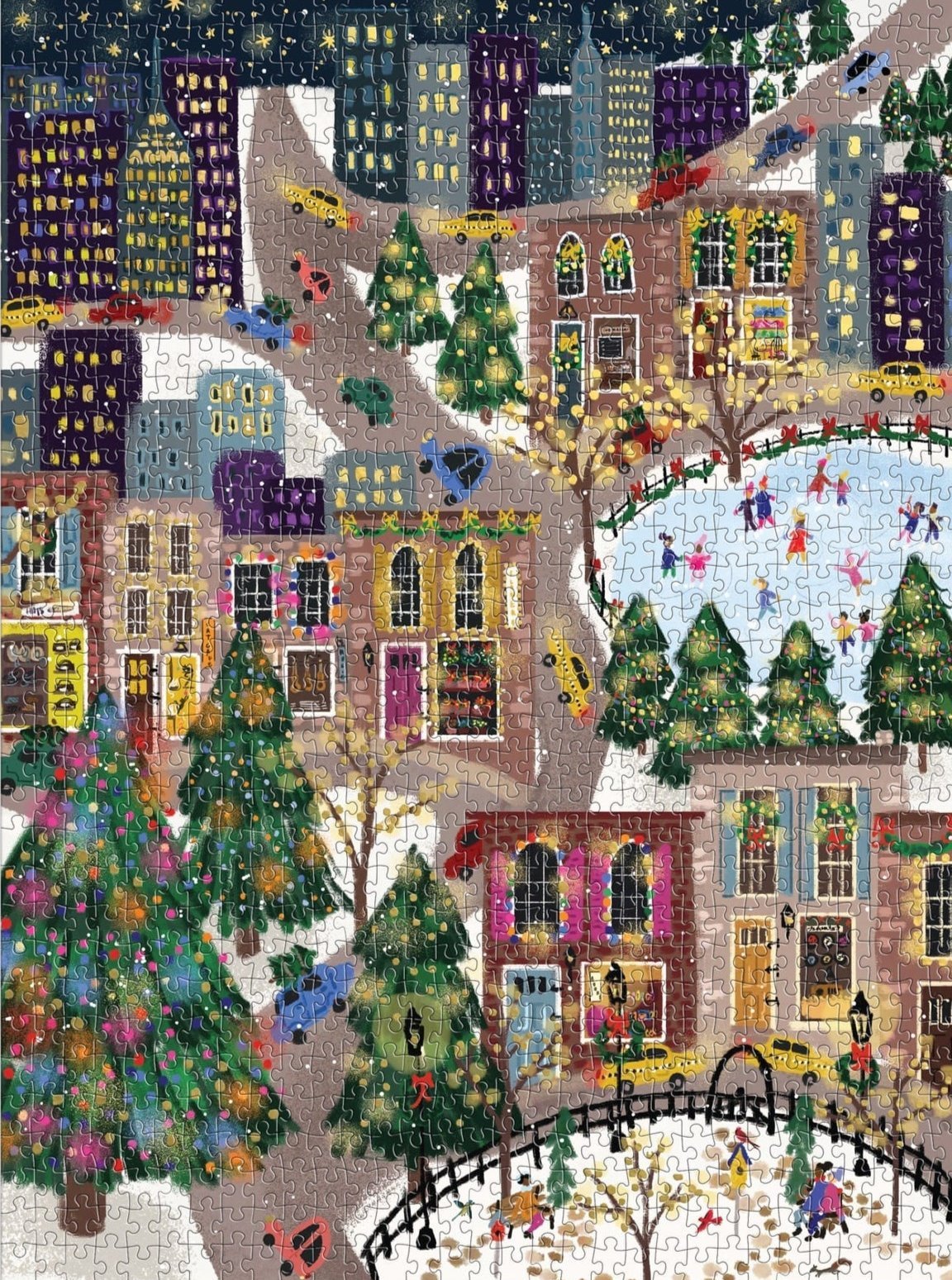 Csillogó város - aranyfóliás! Galison 1000 darabos kirakó puzzle (GA - 9780735376410) - puzzlegarden