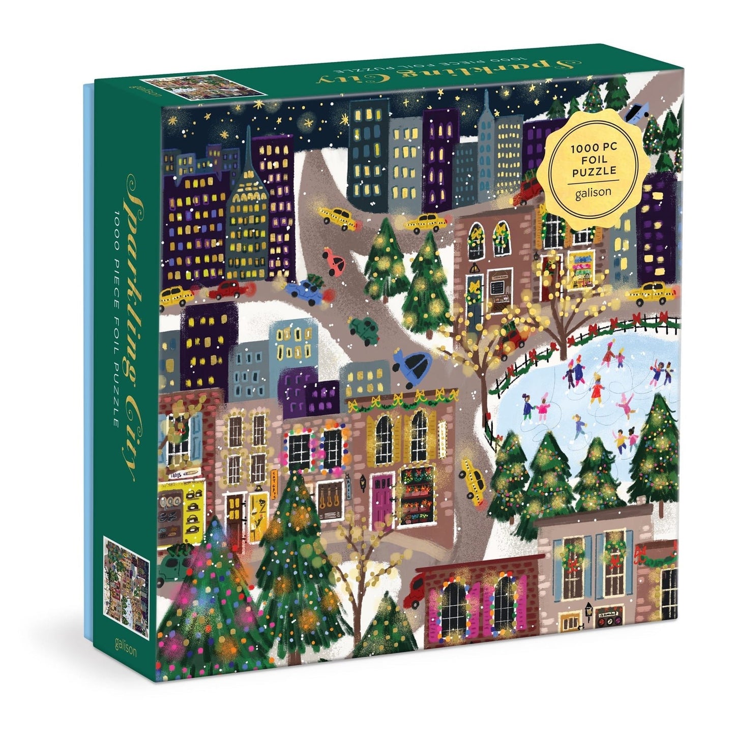 Csillogó város - aranyfóliás! Galison 1000 darabos kirakó puzzle (GA - 9780735376410) - puzzlegarden