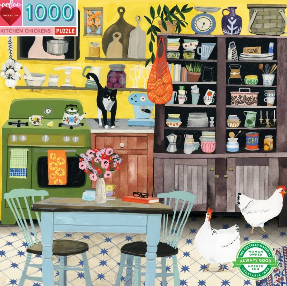 Csirkék a Konyhában Eeboo 1000 darabos kirakó puzzle (EB - PZTKHC) - puzzlegarden