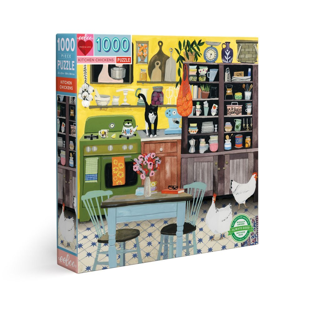 Csirkék a Konyhában Eeboo 1000 darabos kirakó puzzle (EB - PZTKHC) - puzzlegarden