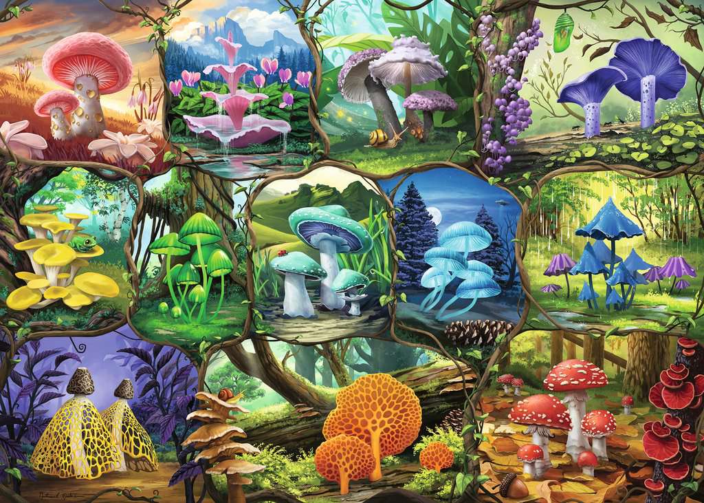 Csodálatos Gombák Ravensburger 1000 darabos kirakó puzzle (RA - 17312) - puzzlegarden