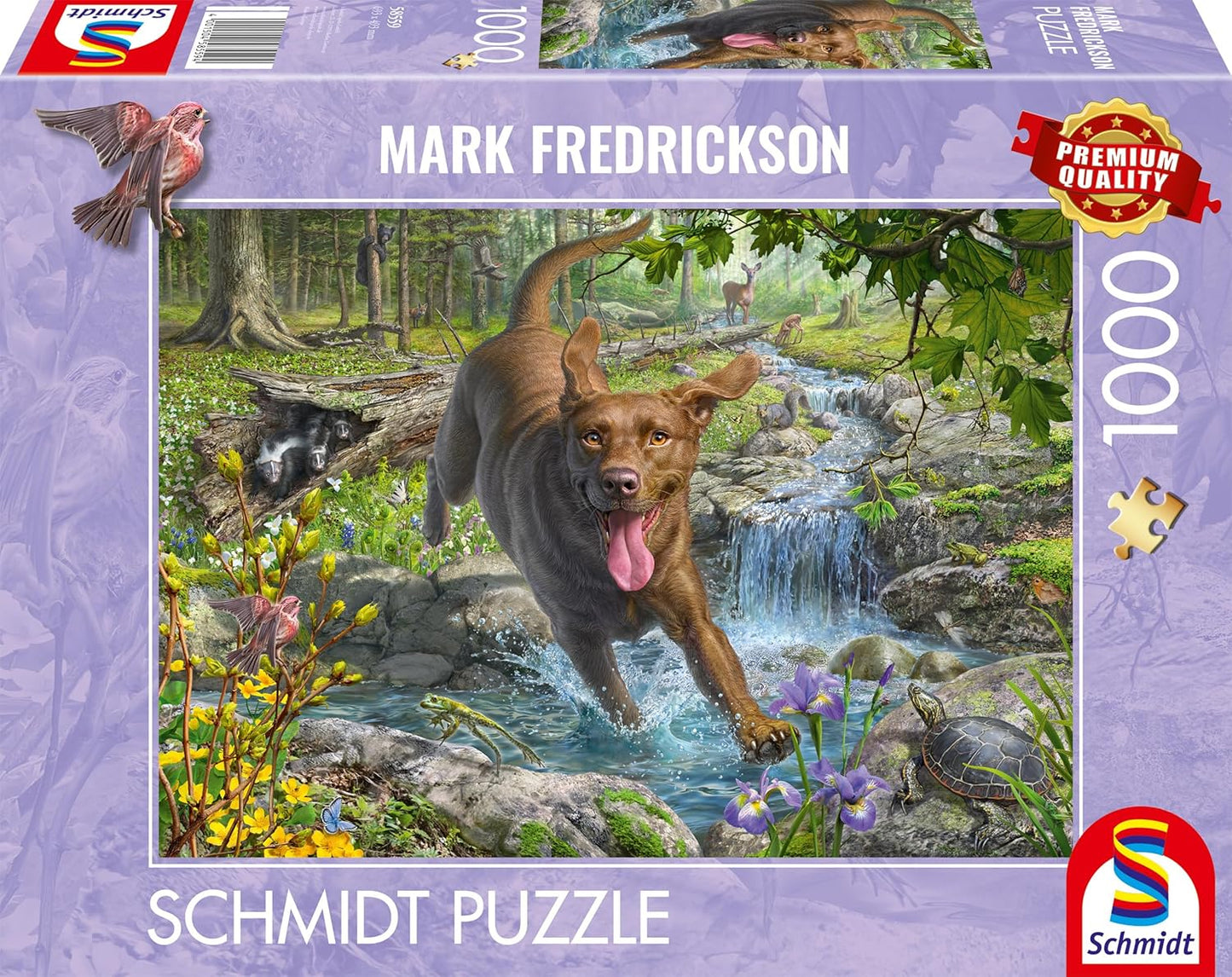 Csodálatos kutyák – Tavaszi játék egy labrador retrieverrel Schmidt Spiele 1000 darabos kirakó puzzle (SCH - 58559) - puzzlegarden