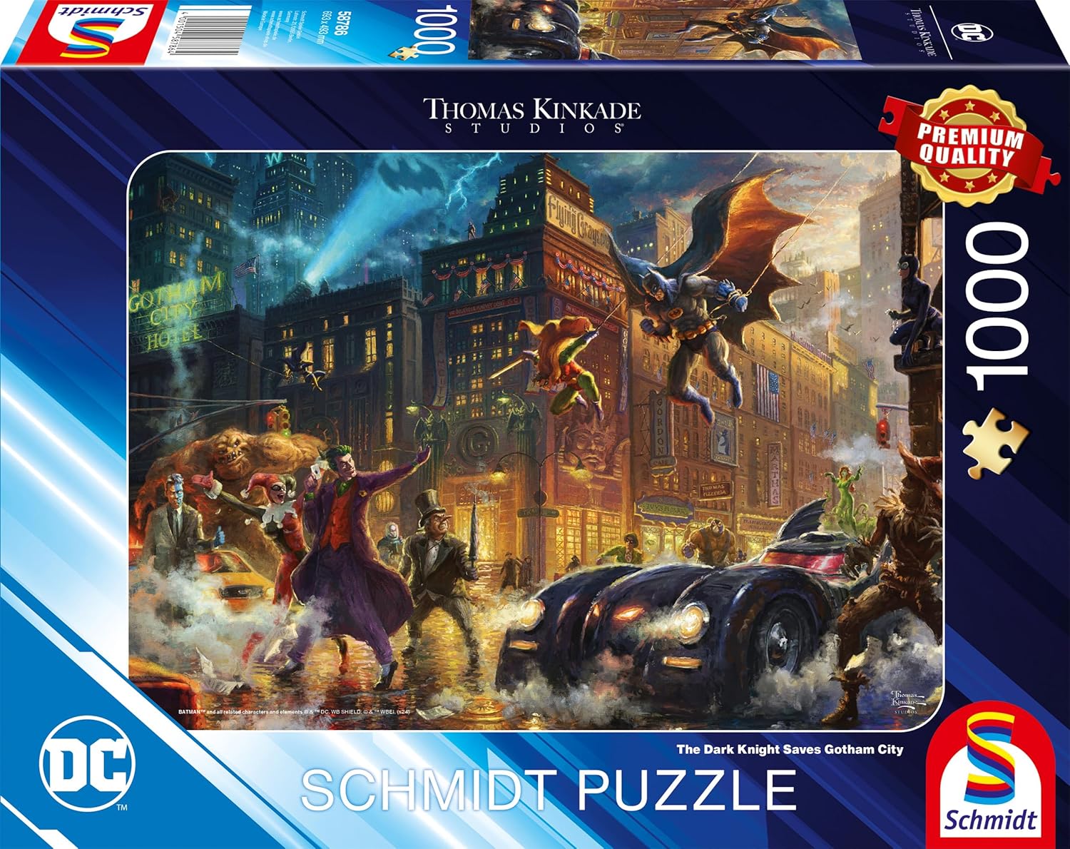 DC – A Sötét Lovag megmenti Gotham Cityt Schmidt Spiele 1000 darabos kirakó puzzle (SCH - 58786) - puzzlegarden
