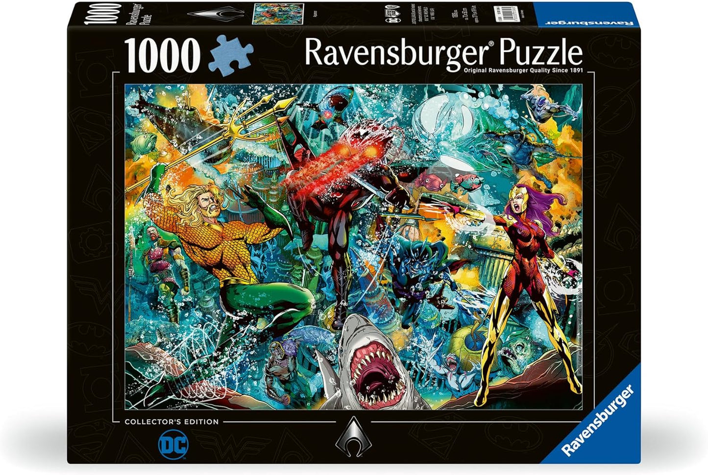 DC Collectors Edition - Aquaman Ravensburger 1000 darabos kirakó puzzle (RA - 12001346) - puzzlegarden