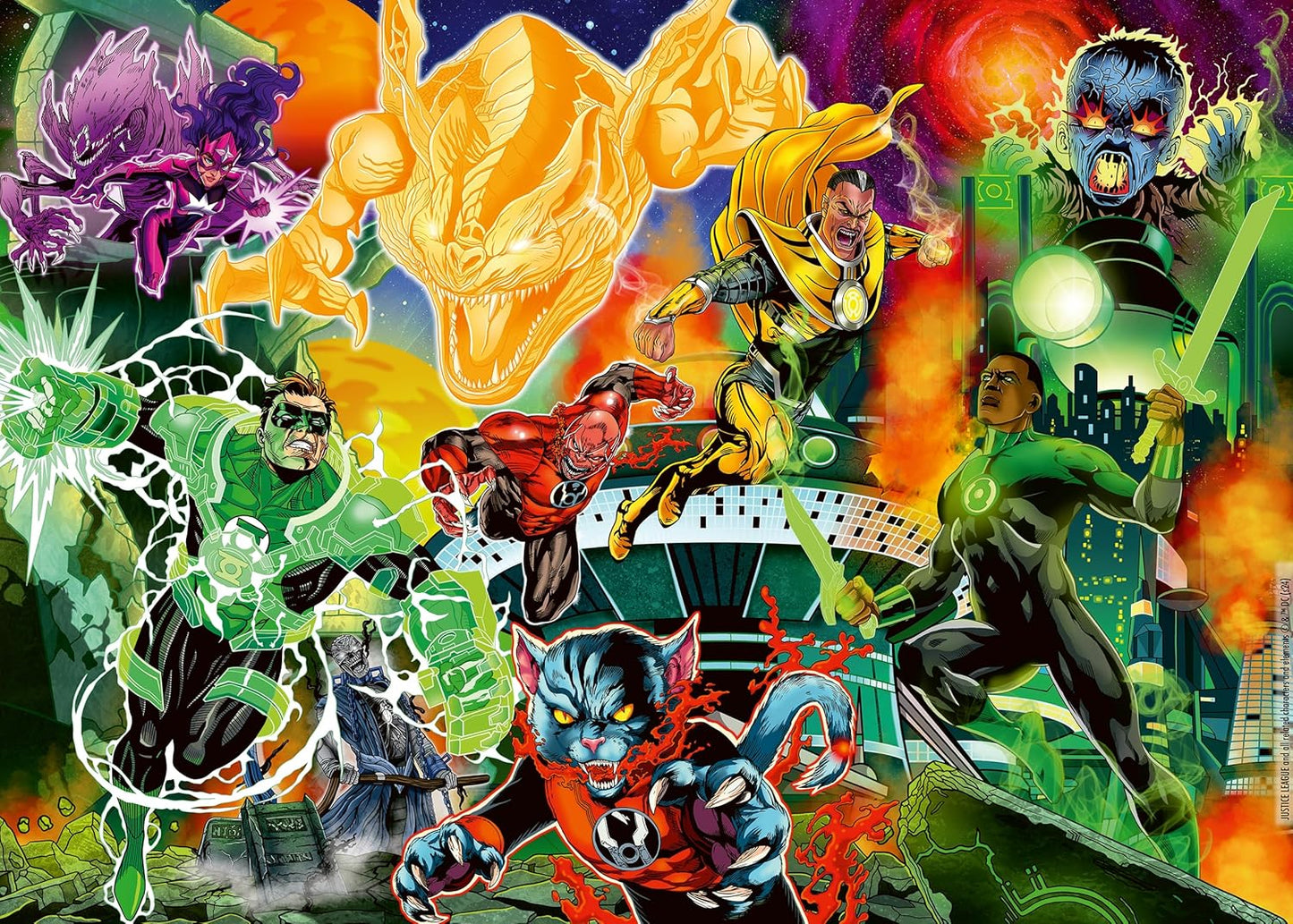 DC Collectors Edition - Zöld Lámpás Ravensburger 1000 darabos kirakó puzzle (RA - 12001345) - puzzlegarden