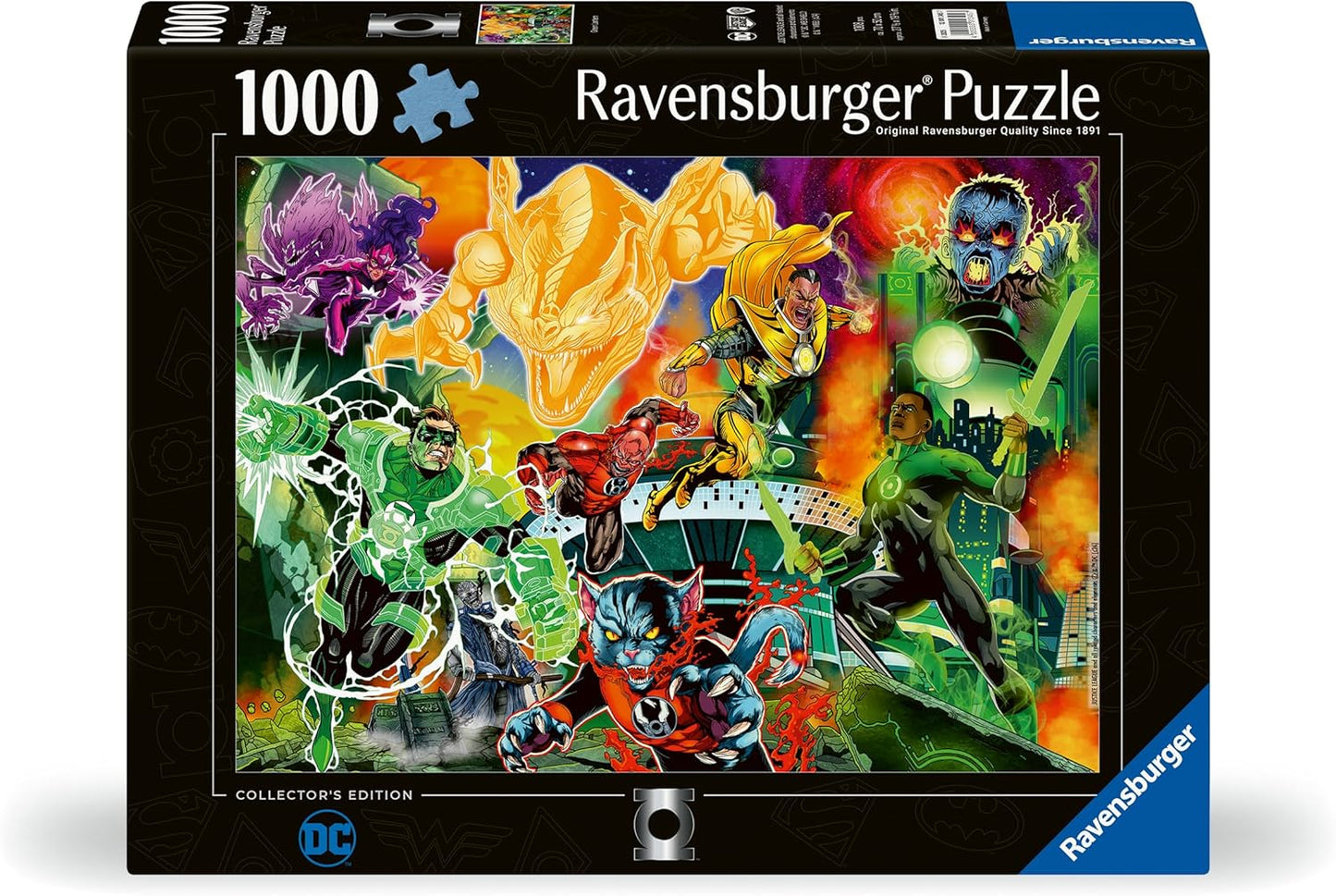 DC Collectors Edition - Zöld Lámpás Ravensburger 1000 darabos kirakó puzzle (RA - 12001345) - puzzlegarden