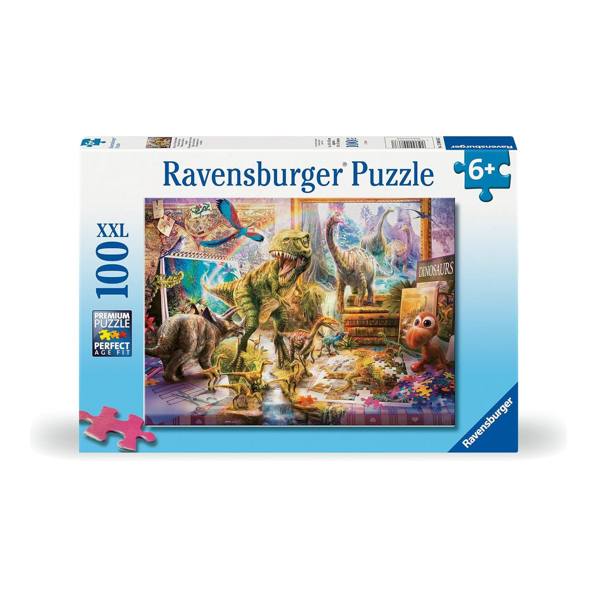 Dinoszaurusz Menekülés Ravensburger 100 darabos kirakó puzzle (RA-12000863) - puzzlegarden