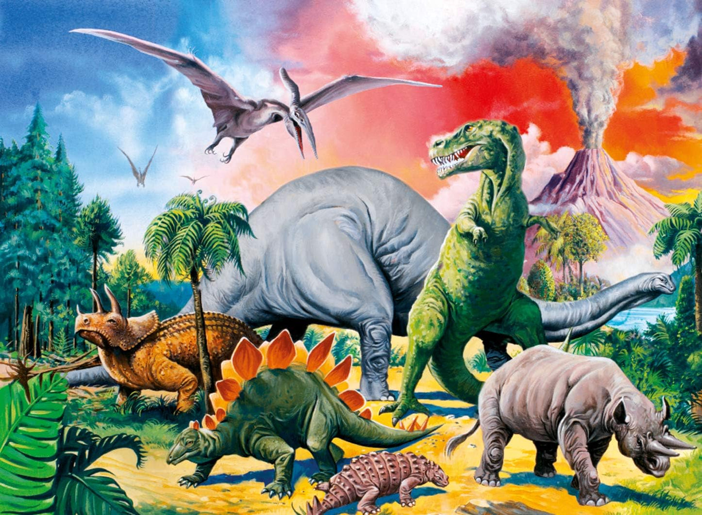 Dinoszauruszok Között Ravensburger 100 darabos kirakó puzzle (RA - 10957) - puzzlegarden