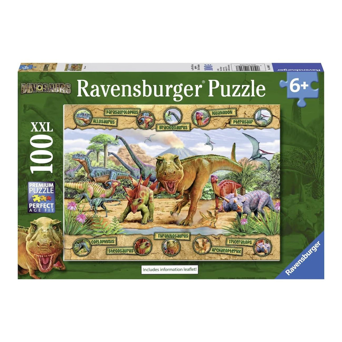 Dinoszauruszok Ravensburger 100 darabos kirakó puzzle (RA - 10609) - puzzlegarden