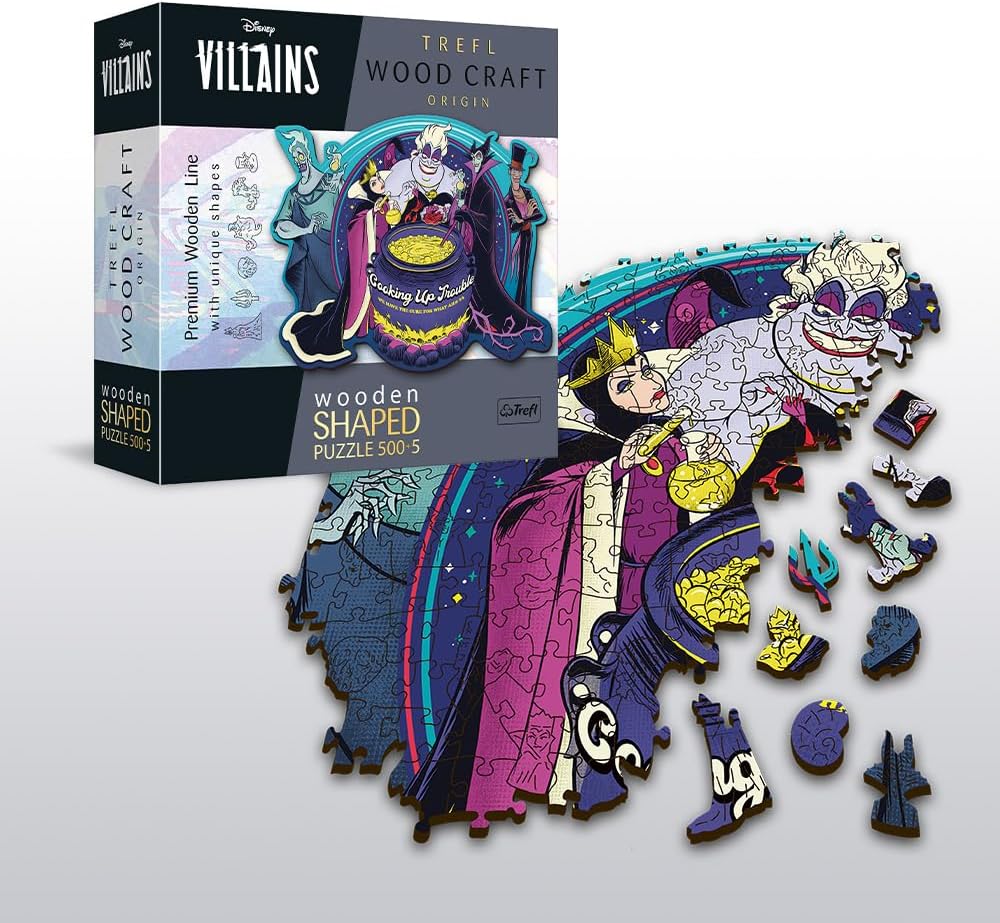 Disney Gonosztevők - Jól kifőztek valamit! - Fa kirakó Trefl Wood Craft 500 darabos kirakó puzzle (TR - 20196 5900511201963) - puzzlegarden