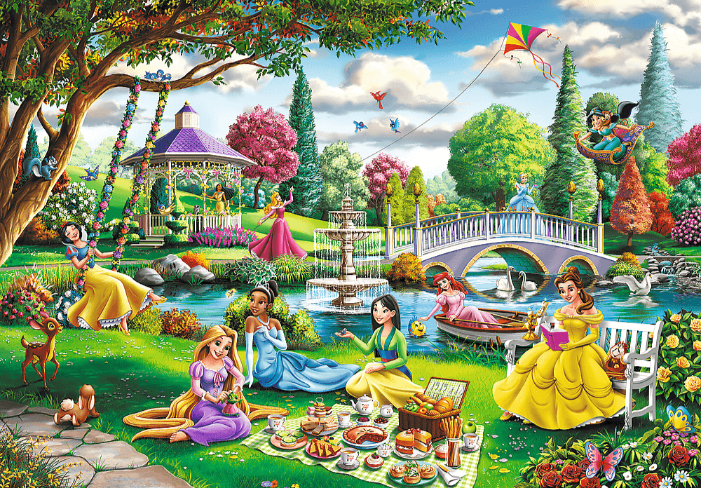 Disney Hercegnők Piknike Trefl 1000 darabos kirakó puzzle (TR - 10919) - puzzlegarden