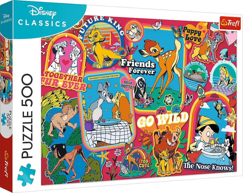 Disney - Matricák Trefl 500 darabos kirakó puzzle (TR - 37465) - puzzlegarden