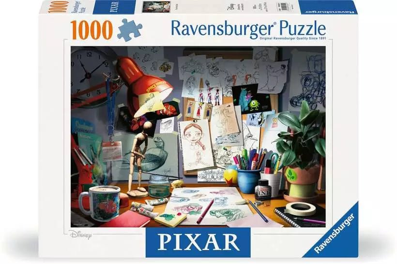 Disney Pixar - A művész asztala Ravensburger 1000 darabos kirakó puzzle (RA-12000302) - puzzlegarden