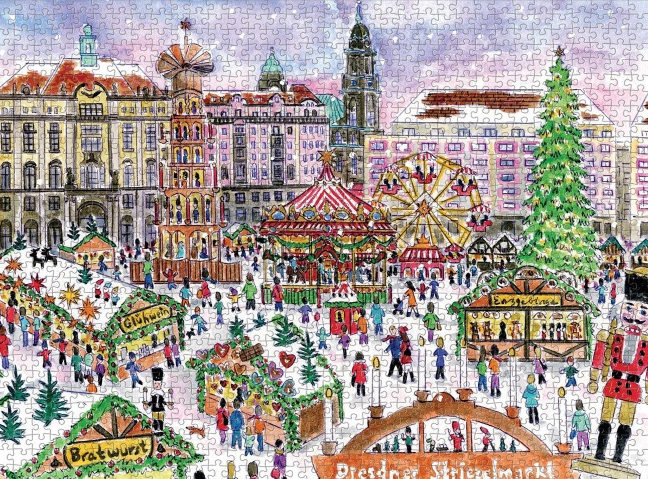 Drezdai karácsonyi vásár Galison 1000 darabos kirakó puzzle (GA - 9780735366763) - puzzlegarden