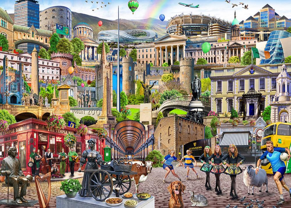 Dublin hív Gibsons 1000 darabos kirakó puzzle (G - G6391) - puzzlegarden