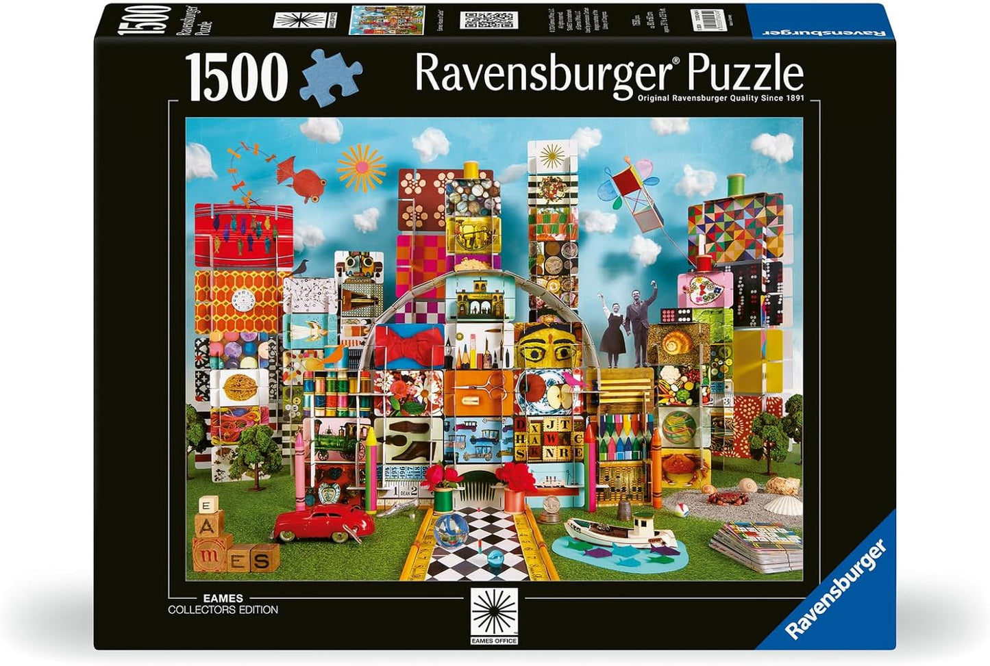 Eames Collectors Edition - House of Cards Fantasy Ravensburger 1500 darabos kirakó puzzle (RA - 12000434 4005555004349) - puzzlegarden