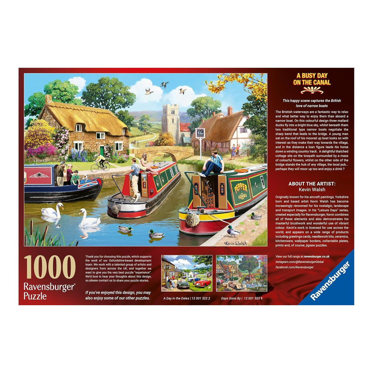 Egy nap a csatornán Ravensburger 1000 darabos kirakó puzzle (RA - 12001521) - puzzlegarden