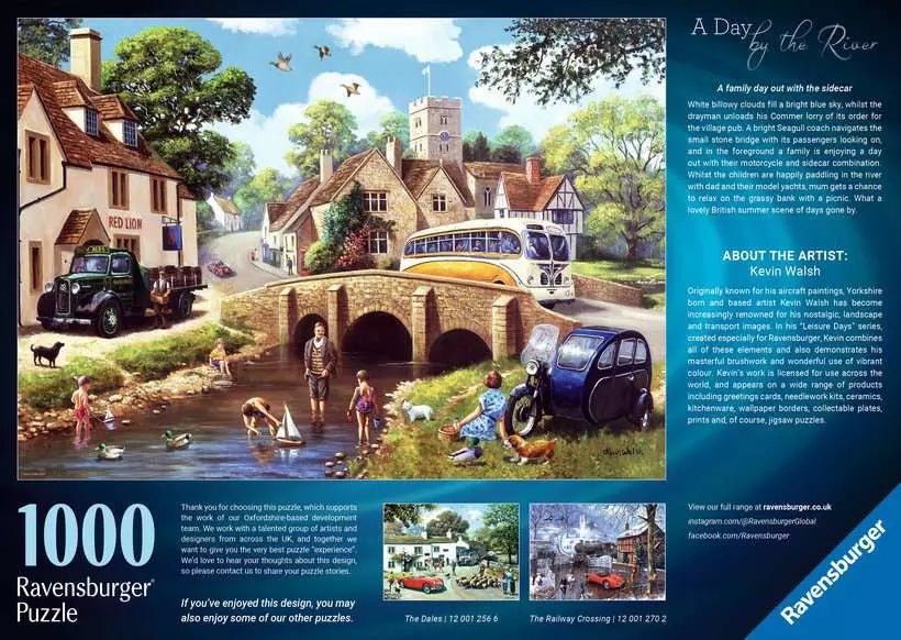Egy nap a folyóparton Ravensburger 1000 darabos kirakó puzzle (RA - 12001257) - puzzlegarden