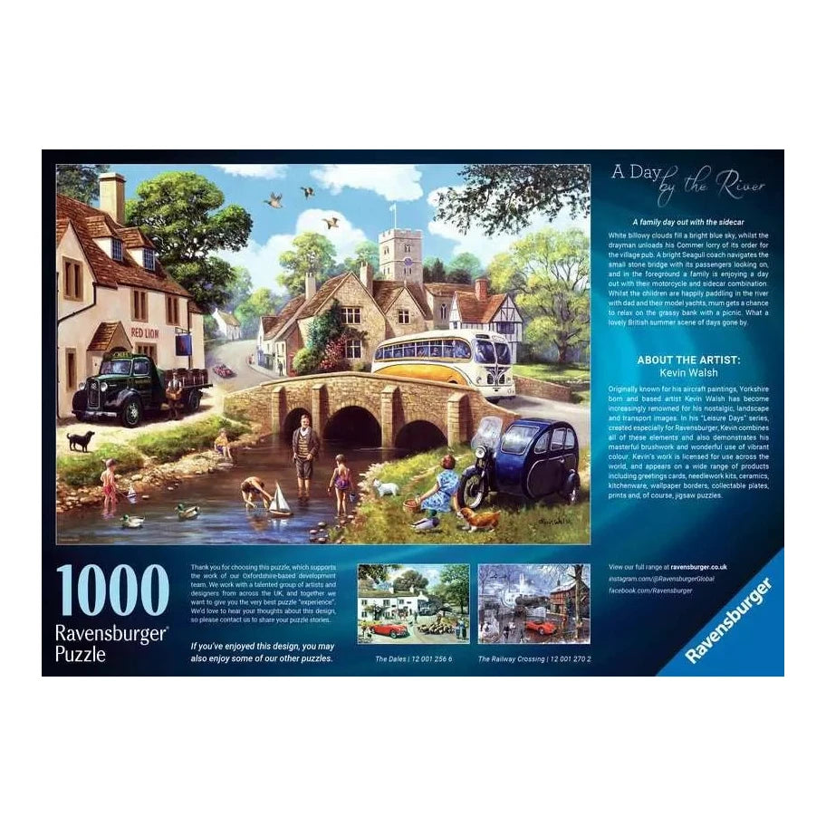 Egy nap a folyóparton Ravensburger 1000 darabos kirakó puzzle (RA - 12001257) - puzzlegarden