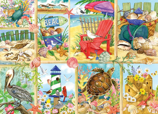 Egy nap a strandon Cobble Hill 500 darabos kirakó puzzle (CH - 45109) - puzzlegarden