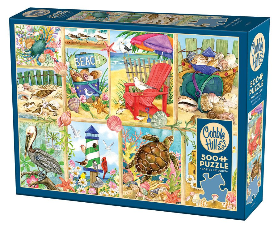 Egy nap a strandon Cobble Hill 500 darabos kirakó puzzle (CH - 45109) - puzzlegarden