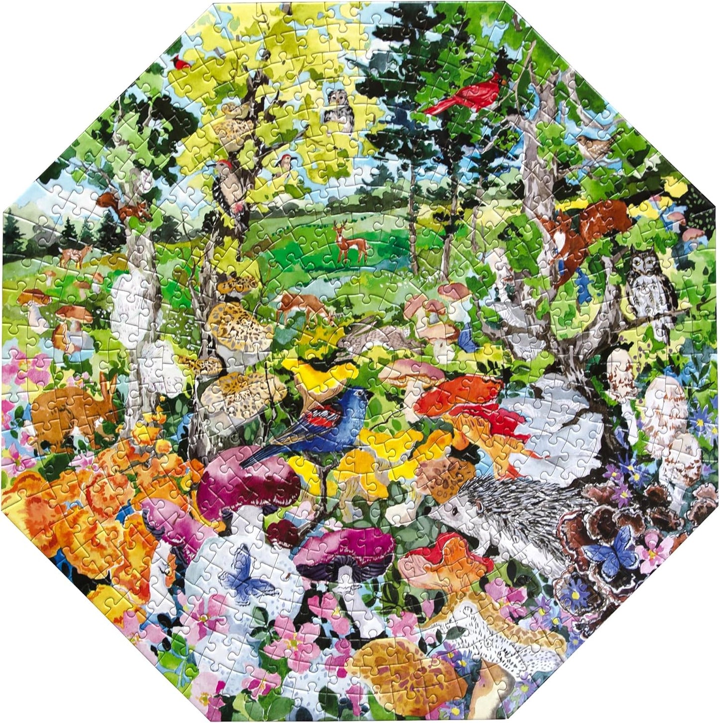 Ehető Gombák - nyolcszögletű Eeboo 500 darabos kirakó puzzle (EB - PZFOEM) - puzzlegarden