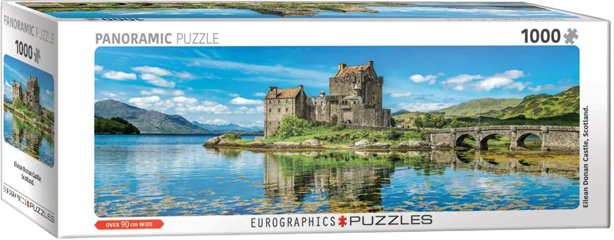 Eilean Donan vára – panoráma Eurographics 1000 darabos kirakó puzzle (EUR-6010-6128) - puzzlegarden