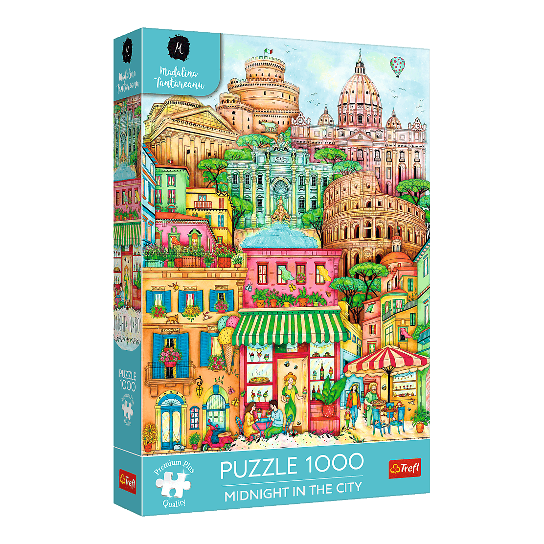 Éjféli séta Rómában Trefl 1000 darabos kirakó puzzle (TR-12072) - puzzlegarden