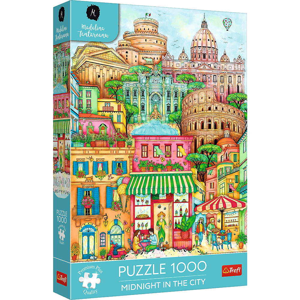 Éjféli séta Rómában Trefl 1000 darabos kirakó puzzle (TR - 12072) - puzzlegarden