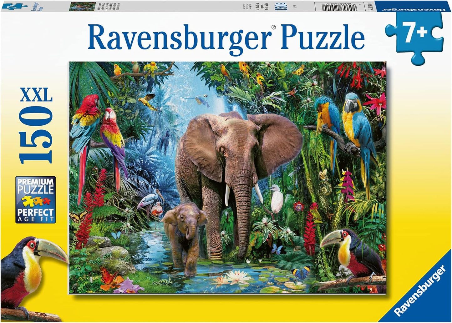 Elefántok az Oázisban Ravensburger 150 darabos kirakó puzzle (RA-12901) - puzzlegarden